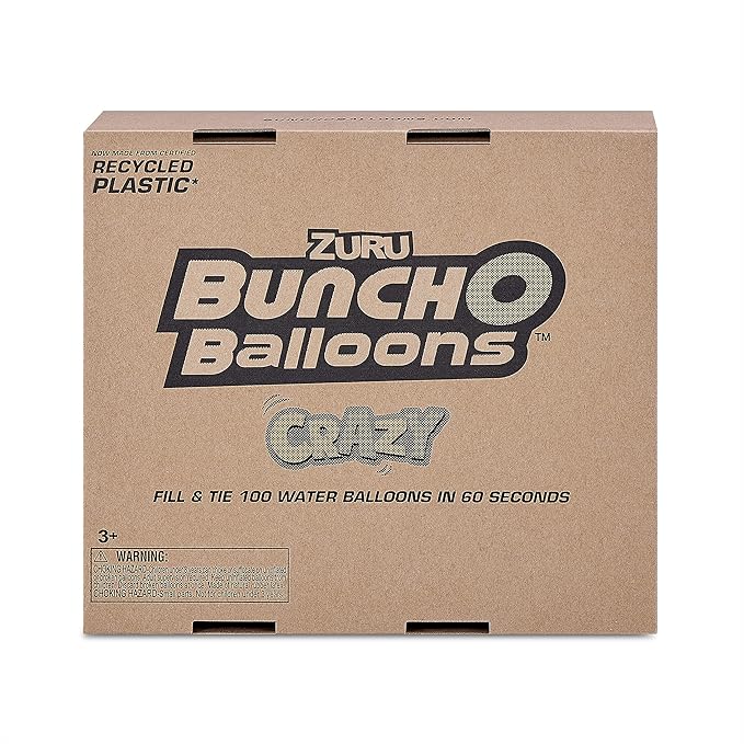 ZURU BUNCH O BALLOONS - 350 Rapid-Fill Crazy Color Water Balloons (10 Pack) Amazon Exclusive