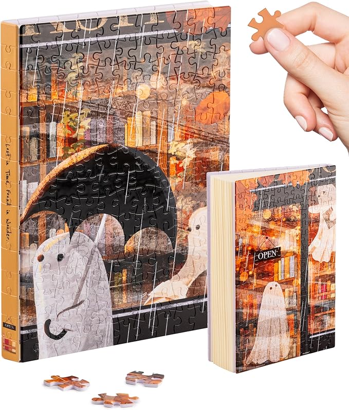 PieceRelax A5 3D Puzzle Journal for Adults, 300 Piece Plastic Jigsaw Book Cover (Includes Notebook) - Katherine Blower - Shelter, Unique Gift [YA1071]