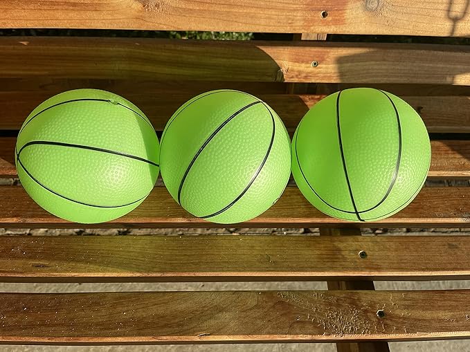 Toys+ 3 Pack! Inflatable Glow in The Dark Mini Basketballs Includes Pump and Needle Magic Shot Pro Mini Hoop Basketballs