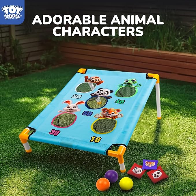TOY Life Bean Bag Toss Game, Carnival Party Games, Cornhole Set for Kids Outdoor Games, Outside Toys for Kids Ages 4-8, Yard Outdoor Toys for Toddlers 3-5, Gifts for 3 4 5 6 7 Year Old Girls & Boys