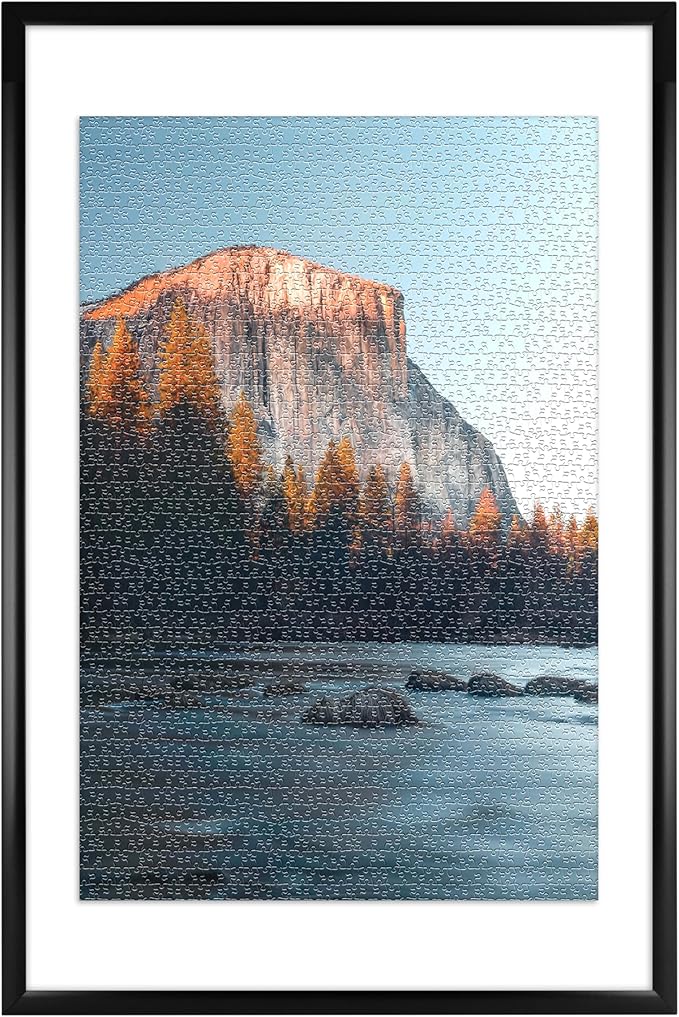 MCS 24x36 Puzzle Frame for Finished Puzzles, Black Vertical & Horizontal Wall-Mounted Large Picture Display for Preservation (1-Pack)
