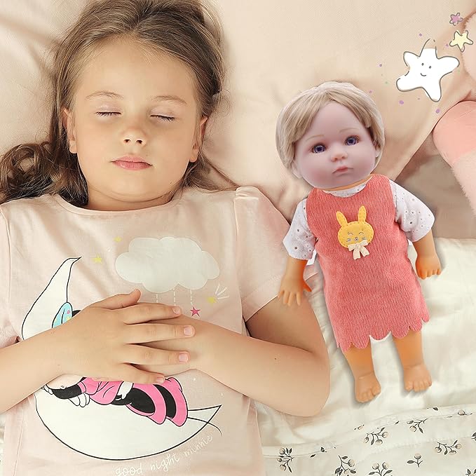 6 Sets Doll Clothes for 10-12 Inch Dolls - Princess Dresses, Gowns, Swimsuit & Outfits for Baby Alive & Similar Dolls, Cute Toddler Girl Boy Gift Accessories (Pink/Colorful)