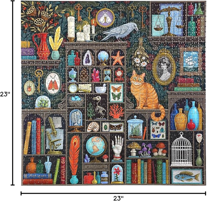 eeBoo 1000 Piece Puzzle - Alchemist's Closet Jigsaw Puzzle for Adults, Square 23" x 23" Made with Recycled Board & Vegetable-Based Ink