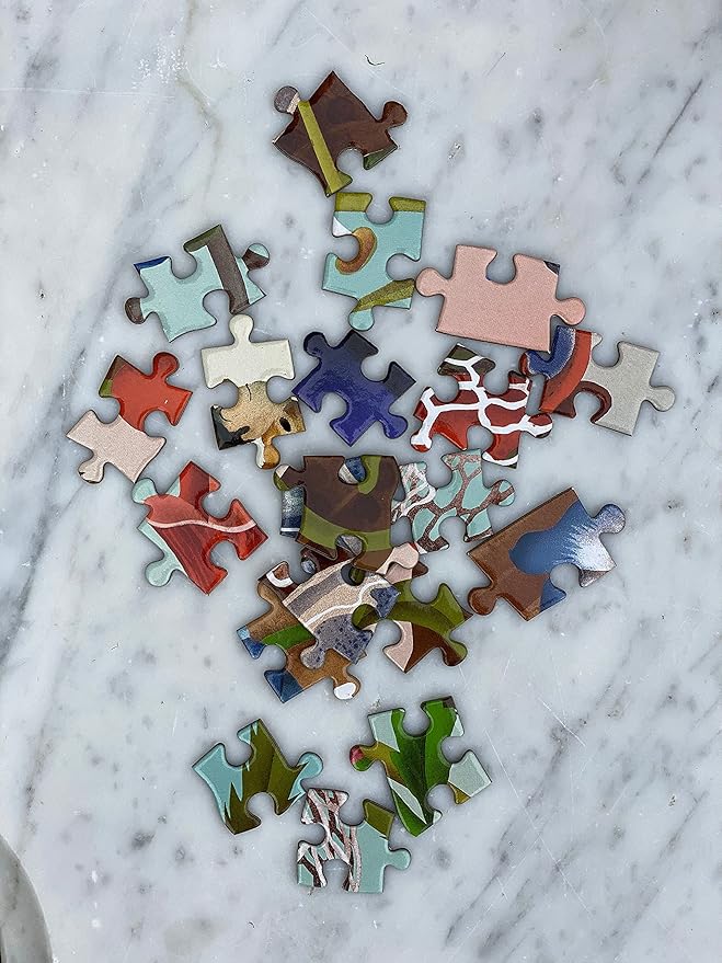 eeBoo 500 Piece Puzzle - Crazy Bug Bouquet Jigsaw Puzzle for Adults, Circular with 23" Diameter Made with Recycled Board & Vegetable-Based Ink