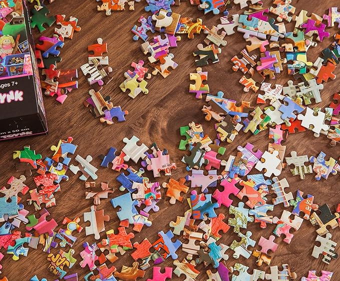 Daydreams '80s and '90s Pop Culture 1000-Piece Jigsaw Puzzle By Rachid Lotf | Educational Brain Teaser, Nostalgic Retro Toys & Games for Kids, Building Kit Activities | 28 x 20 Inches