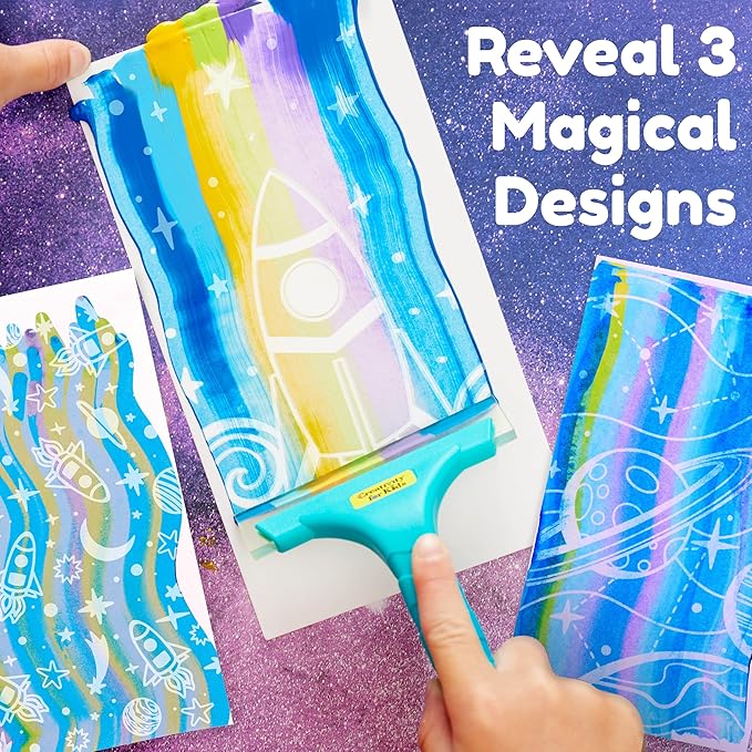 Creativity for Kids Squeegeez Magic Reveal Craft Kit: Outer Space - Craft Activities for Kids, Outer Space Gifts for Girls and Boys (Ages 7+)