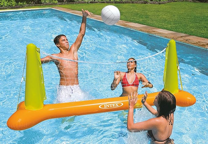 Intex 56508EP Inflatable Floating Swimming Pool Toys Volleyball Game (2 Pack)