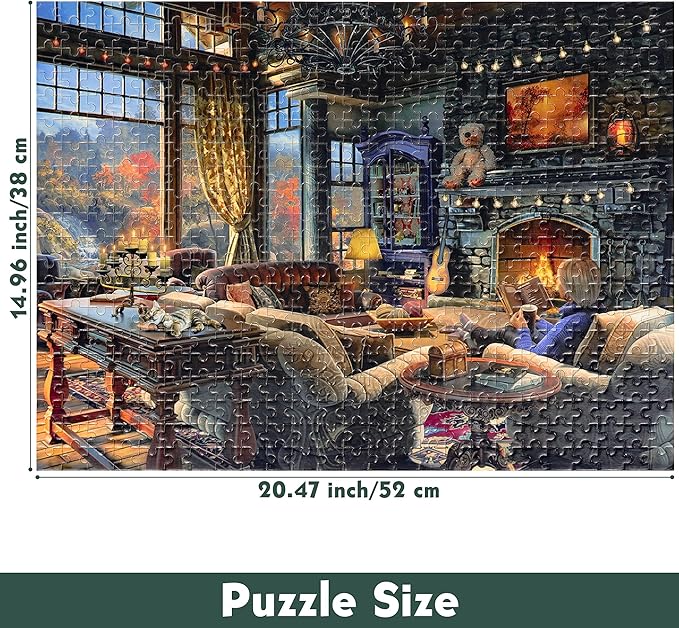 Lavievert Jigsaw Puzzle 500 Piece Puzzle for Adults - Leisure Time