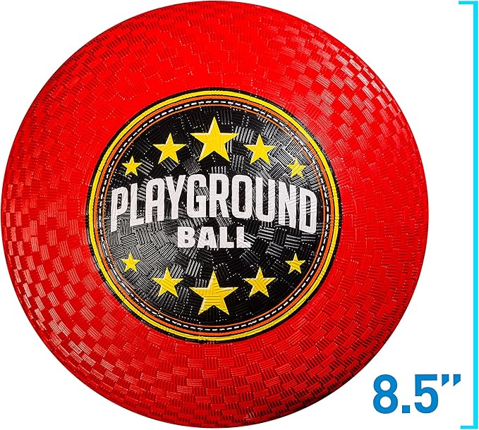 Franklin Sports Kids Playground Balls - Rubber Kickballs + Playground Balls For Kids - Great for Dodgeball, Kickball, 4 Square + Schoolyard Games - 8.5” Diameter