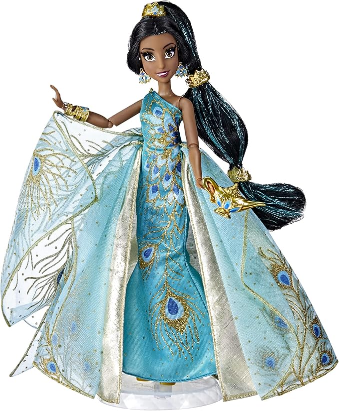 Disney Princess Style Series 30th Anniversary Jasmine Fashion Doll, Deluxe Collector Doll with Accessories, Disney Toy for Kids 6 and Up