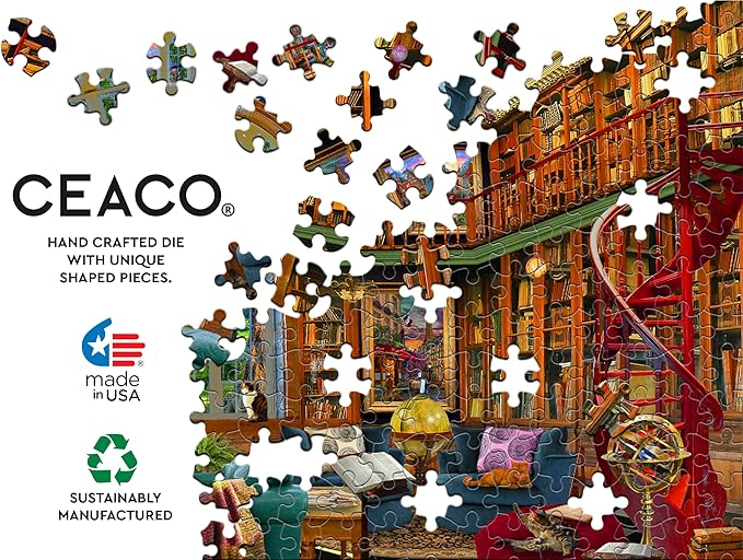 Ceaco - David Maclean - Country Library - 1000 Piece Jigsaw Puzzle