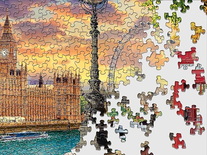 Springbok London Calling 500 Piece Jigsaw Puzzle for Adults - Travel Puzzle - Unique Cut Pieces - Made in USA