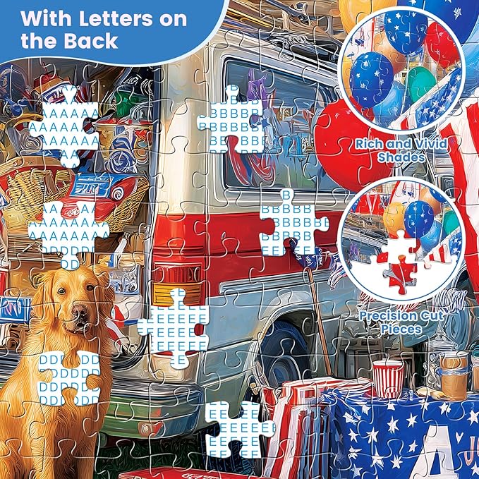 300 Piece Puzzles for Adults, American Football-Themed Jigsaw Puzzles, Backyard Tailgate Party Puzzle 300 Pieces, Must-Have Decor for Football Lovers, Challenging Gift for Football Fans, 20.5 * 15 in