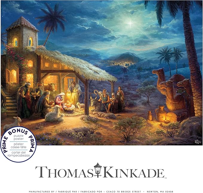 Ceaco - Thomas Kinkade - Holiday - Nativity - 1000 Piece Jigsaw Puzzle