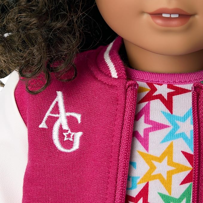 American Girl Truly Me, 18-inch Doll Clothes, AG Star Squad Outfit, with Varsity Jacket, 4 Pieces, Ages 6+