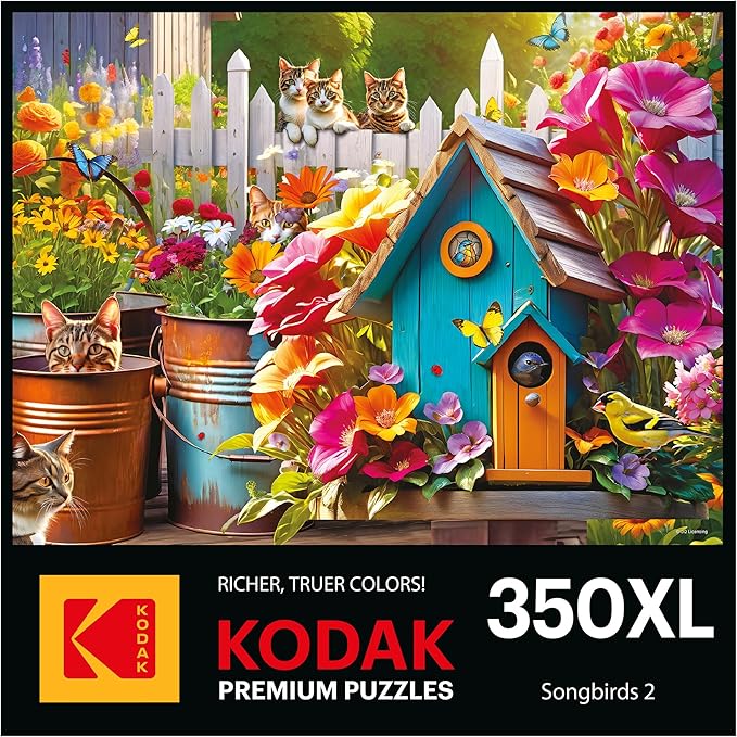 RoseArt - Kodak Premium - Songbirds 2-350 Piece Jigsaw Puzzle for Adults