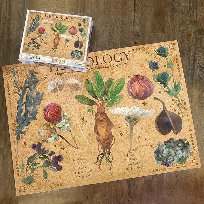 Aquarius Harry Potter Herbology 1000pc Puzzle (1000 Piece Jigsaw Puzzle) - Glare Free - Precision Fit - Officially Licensed Merchandise & Collectibles - 20x28 Inches
