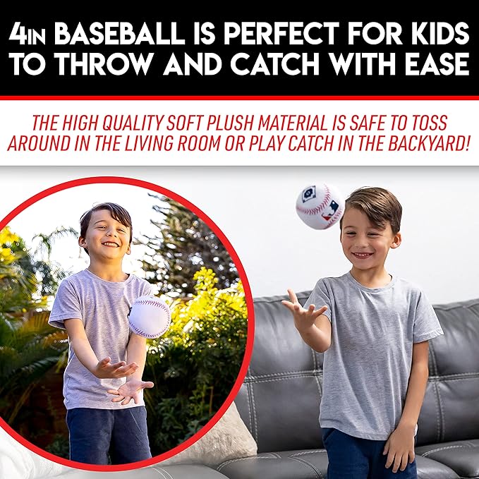 Franklin Sports MyFirst Soft Plush Sports Balls - Stuffed Plush Toy Basketball, Baseball + Football for Kids - NBA, MLB + NFL Indoor Soft Sports Balls - Fun Kids Toys + Room Decorations