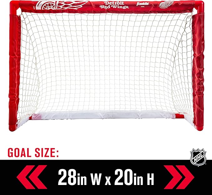 Franklin Sports NHL Mini Hockey Set - Kids Indoor Knee Hockey Goal, Ball, + 2 Stick Combo - Youth Team Indoor Toy Set - Official - Ages 3+
