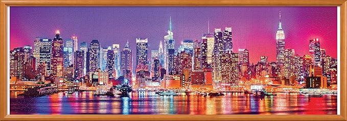 MasterPieces - 1000 Piece Jigsaw Puzzle, New York City Panoramic, Fun for Adults, Family, Kids 13"x39