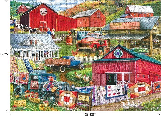 RoseArt - Kodak Premium - Country Compilation - 1000 Piece Jigsaw Puzzle for Adults