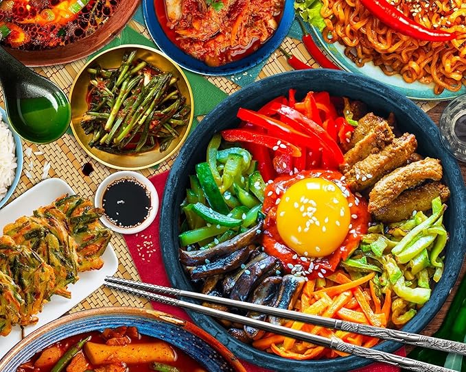 Springbok Korean Delight 1000 Piece Jigsaw Puzzle for Adults - Unique Cut Pieces - Made in USA