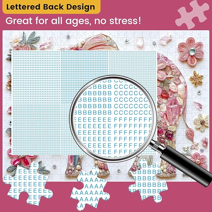 500 Piece Puzzle for Adult,Colorful Crystal Flower Elephant Puzzle for Adult Seniors,Beautiful Diamond Art Jigsaw Puzzle,Difficult Unique Family Challenging Games Gift for Friends Men Women,20.5*15In