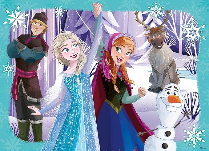 Ravensburger Disney Frozen 4x100 Piece Bumper Puzzle Pack for Kids 5+