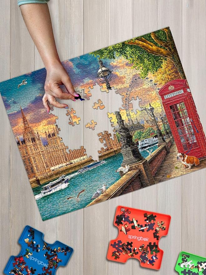 Springbok London Calling 500 Piece Jigsaw Puzzle for Adults - Travel Puzzle - Unique Cut Pieces - Made in USA