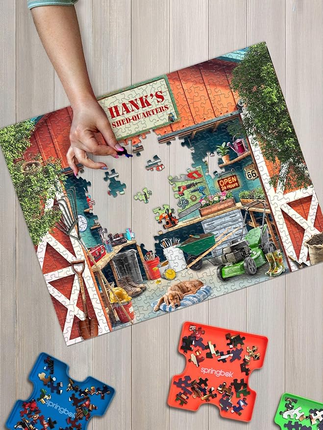 Springbok Shed-Quarters 1000 Piece Jigsaw Puzzle for Adults - Garden Shed - Unique Cut Pieces - Made in USA