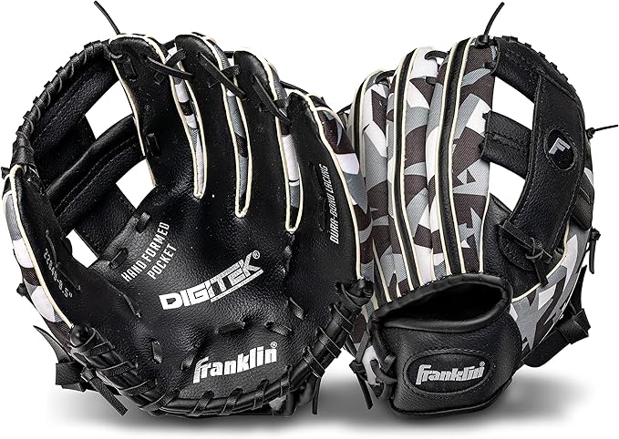 Franklin Sports Kids Baseball Gloves - RTP Youth Teeball Glove + Ball Set - Boys + Girls Teeball Mitt - Kids + Toddlers - 9.5"