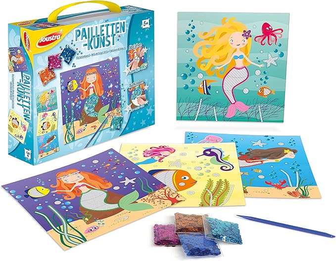 Joustra J41802 Creative and Craft Kit-Sequins Art, Colourful