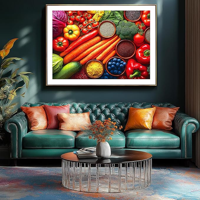 Vibrant Vegetable 500-Piece Jigsaw Puzzle for Adults - Colorful Produce, Challenging & Decorative, Ideal Gift for Puzzle Enthusiasts, Food Lovers