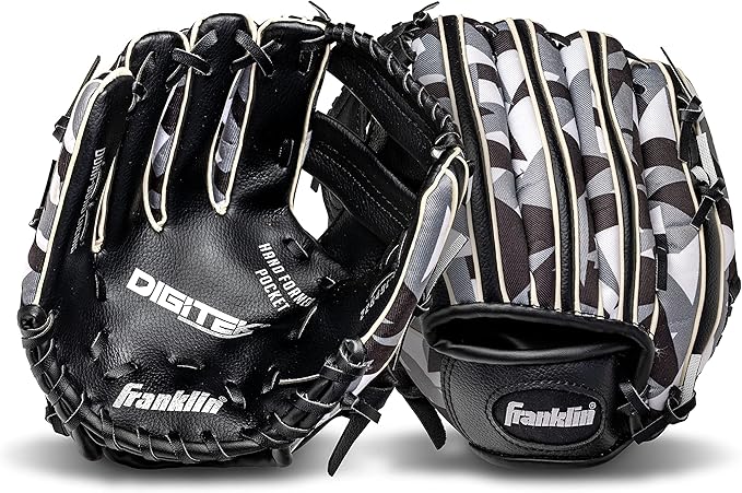 Franklin Sports Kids Baseball Gloves - RTP Youth Teeball Glove + Ball Set - Boys + Girls Teeball Mitt - Kids + Toddlers - 9.5"