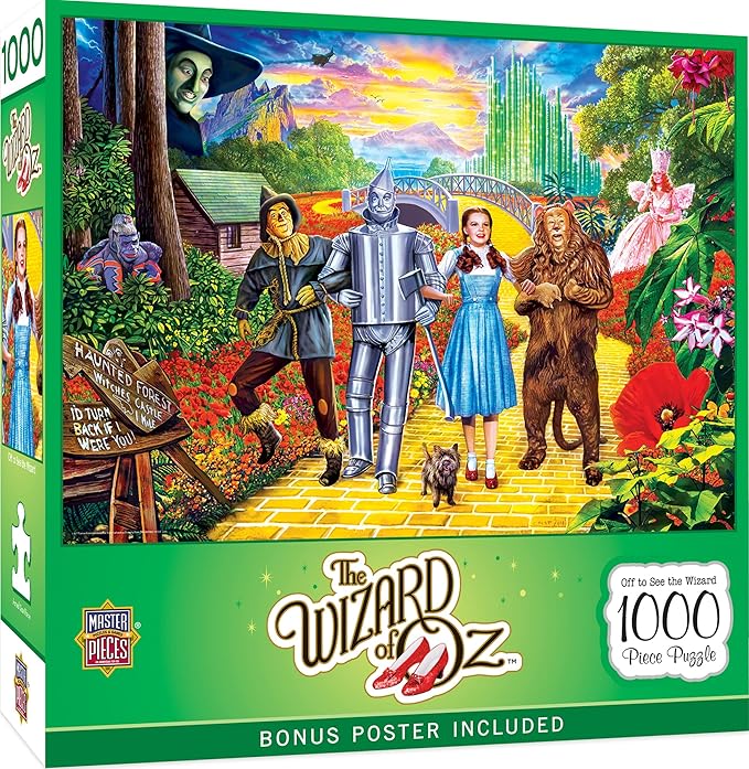 MasterPieces 1000 Piece Jigsaw Puzzle for Adults, Family, or Youth - Off To See The Wizard - 19.25"x26.75"