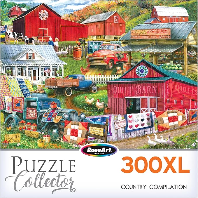 RoseArt - Puzzle Collector - Country Compilation - 300XL Piece Jigsaw Puzzle for Adults