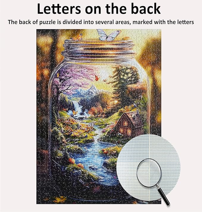Jigsaw Puzzles for Adults 1000 Pieces Impossible Hard Difficult Challenging Puzzles for Adults 1000pc Puzzles World in Bottle Nature's Dream Jigsaw Puzzle 1000 Pieces 28 x 20 inch
