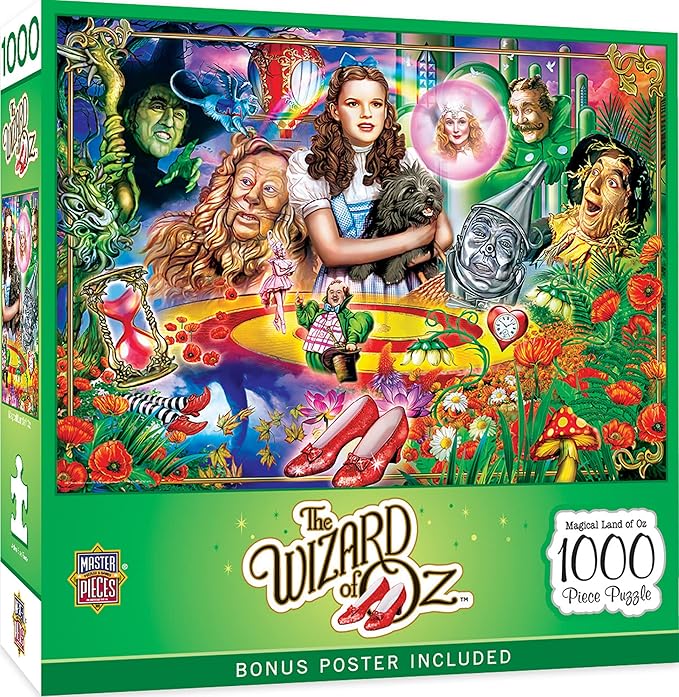 MasterPieces 1000 Piece Jigsaw Puzzle - Wizard Dorothy's Magical Land of Oz - Fun for Adults, Family, Or Youth - 19.25"x26.75"