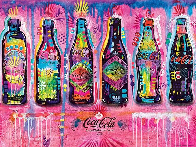 MasterPieces 300 Piece EZ Grip Jigsaw Puzzle - Coca-Cola Bottles - 18"x24"