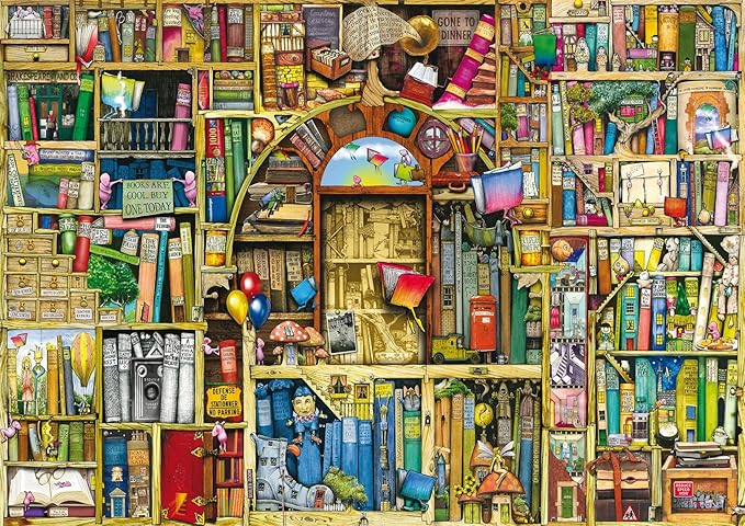 Ravensburger The Bizarre Bookshop 2 1000 Piece Jigsaw Puzzle for Adults - 12000300 - Handcrafted Tooling, Made in Germany, Every Piece Fits Together Perfectly