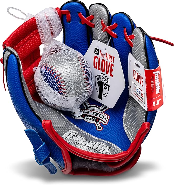 Franklin Sports Air Tech Foam Baseball Glove and Ball Set