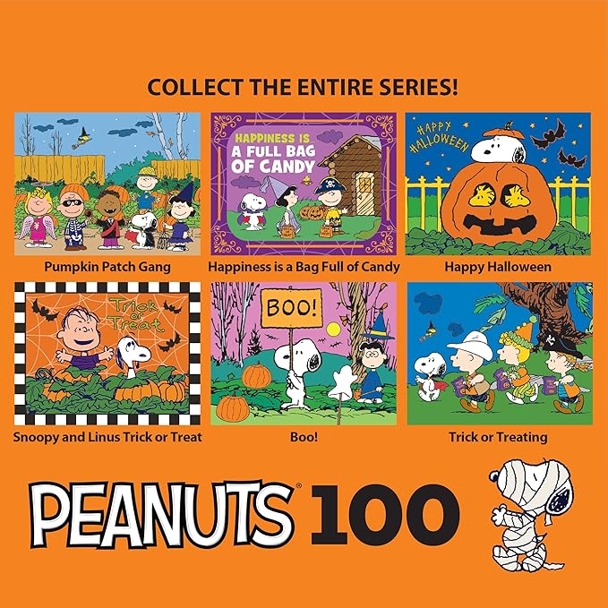 RoseArt - Peanuts - Happy Halloween - 100 Piece Jigsaw Puzzle for Kids and Adults
