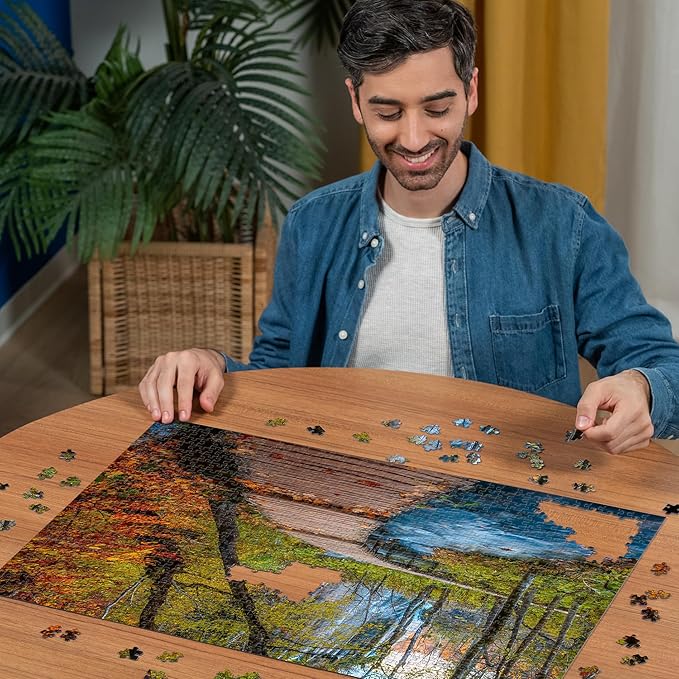 Ravensburger Autumnal Wooden Trail 1000 Piece Puzzle for Adults