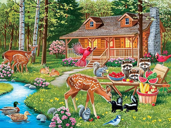 MasterPieces 400 Piece Jigsaw Puzzle for Adults, Family, Or Youth - Creekside Gathering - 18"x24"