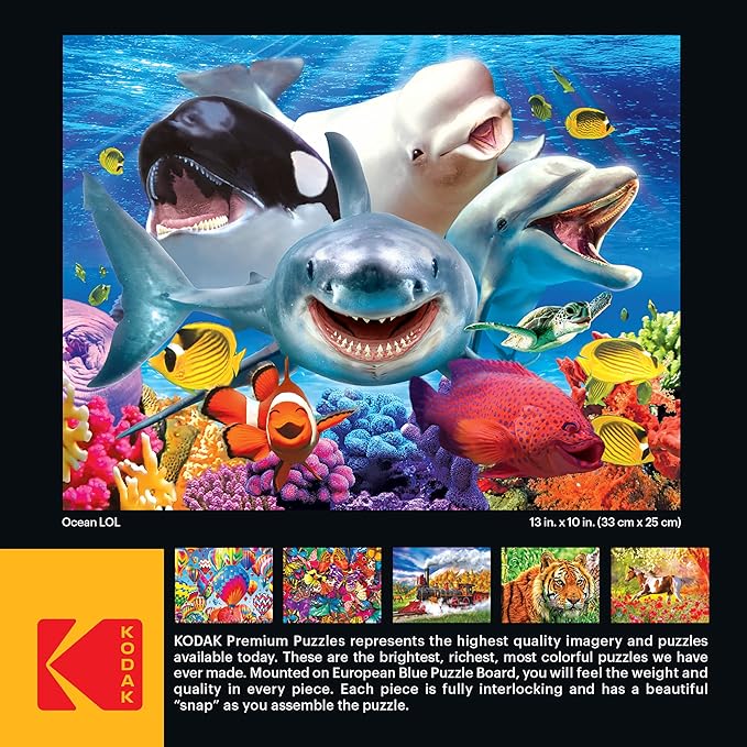 RoseArt - Kodak Premium - Ocean LOL - 100 Piece Jigsaw Puzzle for Adults