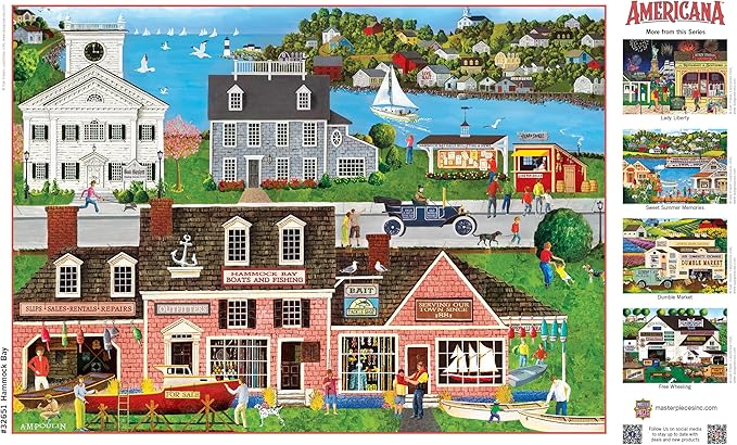 MasterPieces Hammock Bay Jigsaw Puzzle - 500 Piece EZ Grip, Adult Puzzle - for Adults