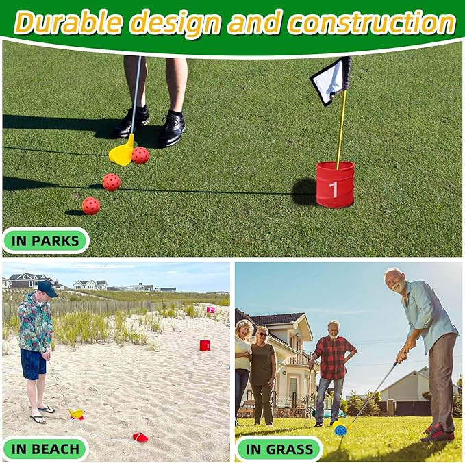 Golf Club with Oversize Head, Right-Handed Plastic Chipping Clubs for Outdoor Backyard Game Training Practice, Golf Accessories Gifts for Men