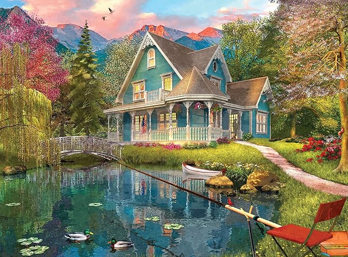 500 Piece Puzzles for Adults Mountain Villa 20.5 x 15 Inch 500 Piece Jigsaw Puzzles for Adults Puzzles 500 Pieces for Adults Educational Challenge Puzlle