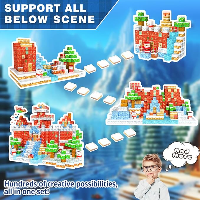 150PCS Magnetic Building Blocks 0.8in Strong Magnet Construction Toys for Kids, 3D Creative World Building Set, STEM Educational Toy for Boys & Girls Ages 3+