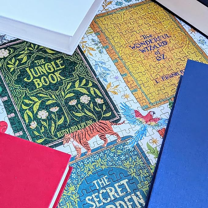 Gibsons Classic Book Covers 1000 Piece Jigsaw Puzzle - Classic Literature Artwork - Made in America Sustainable Jigsaw Puzzle for Adults & Teens - Great Gift